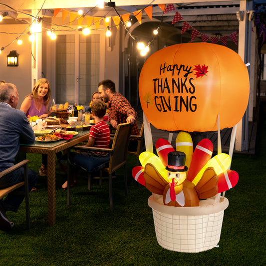 6ft Turkey Hot Air Balloon With 5 LED Lights - LaTezza Online Shop