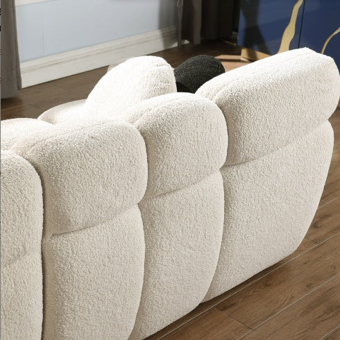 Marshmallow Sofa,boucle Sofa ,2 Seater, LIGHT BROWN - LaTezza Online Shop