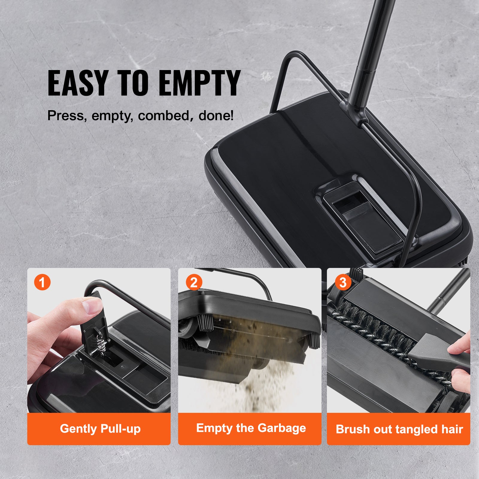 VEVOR Carpet Floor Sweeper Manual Non Electric
