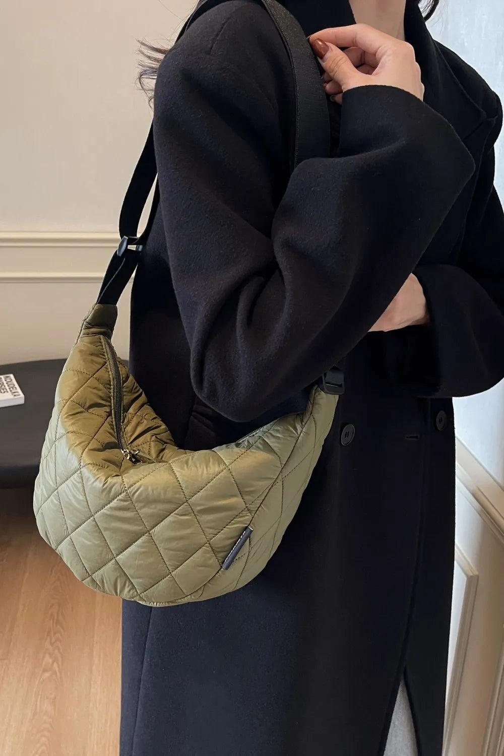 Quilted Adjustable Strap Crossbody Bag - LaTezza Online Shop
