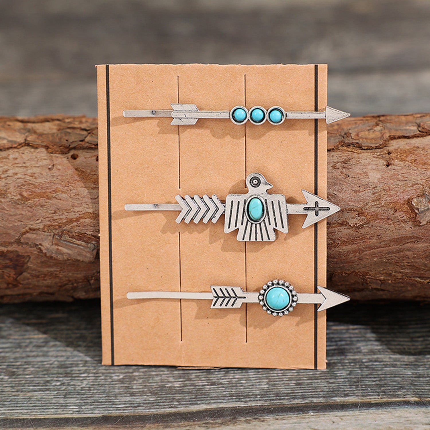3 PCS/Set Artificial Turquoise Hair Pins - LaTezza Online Shop