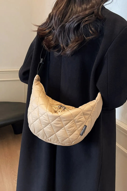 Quilted Adjustable Strap Crossbody Bag - LaTezza Online Shop