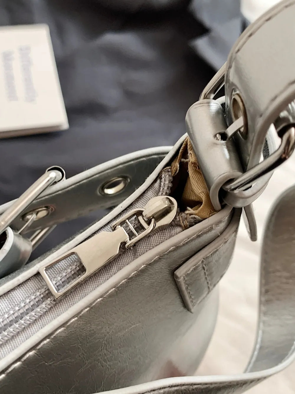 PU Leather Buckle Shoulder Bag - LaTezza Online Shop