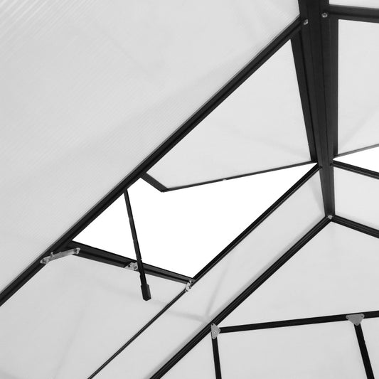 Large Greenhouse With Adjustable Roof Vent And Sliding Door Aluminum Greenhouse For Winter Clear - LaTezza Online Shop