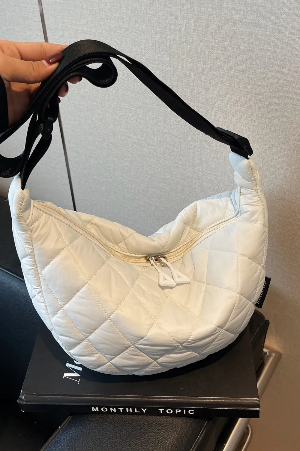 Quilted Adjustable Strap Crossbody Bag - LaTezza Online Shop
