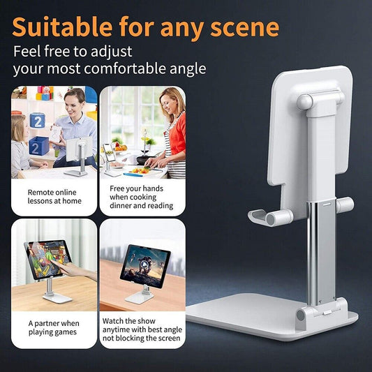 Cell Phone Stand Desktop Holder Tablet Stand Mount Mobile Phone Desktop Tablet Holder Table Cell Foldable Extend Support Desk Mobile Phone Holder Stand - LaTezza Online Shop