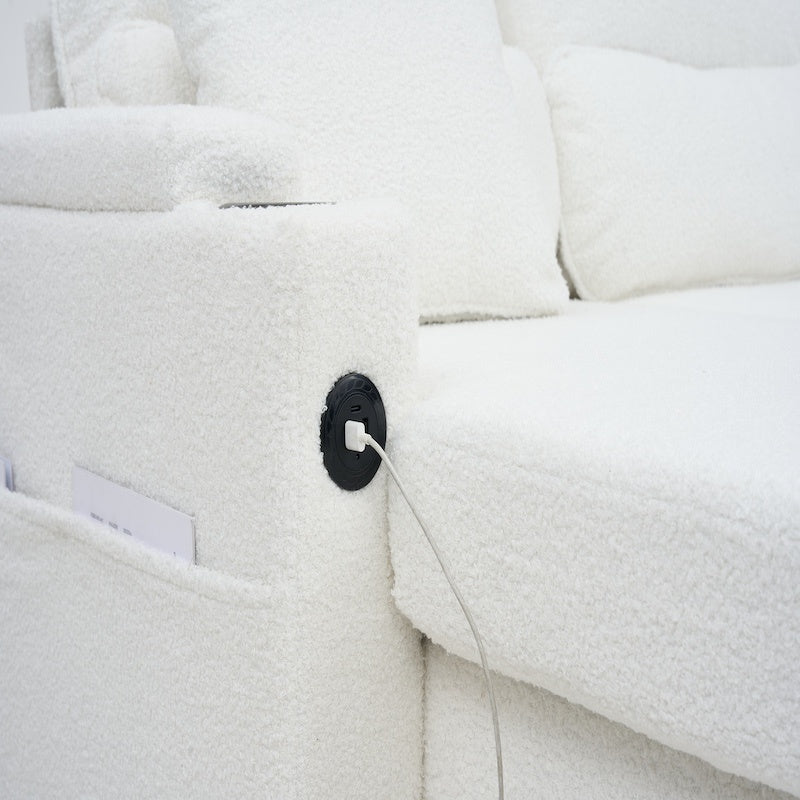 Convertible Sleeper Sofa 2 In 1 L Shaped Pull Out Sectional With Storage Space - LaTezza Online Shop