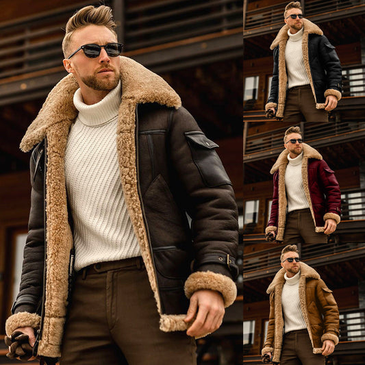Mens Winter Military Fleece Fur Collar Warm Jackets - LaTezza Online Shop