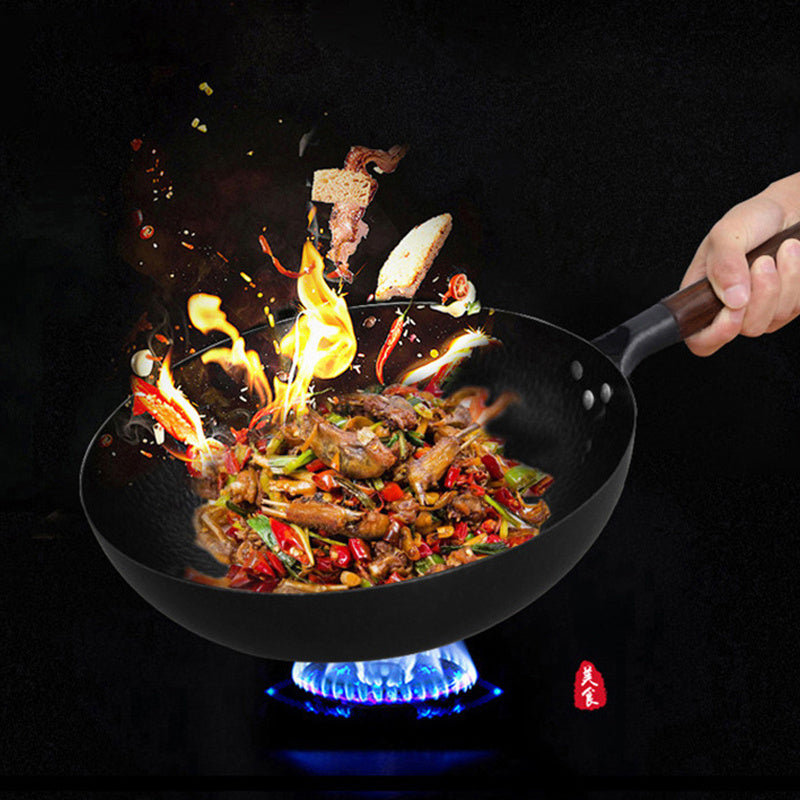 Iron Pan Traditional Iron Wok Handmade - LaTezza Online Shop