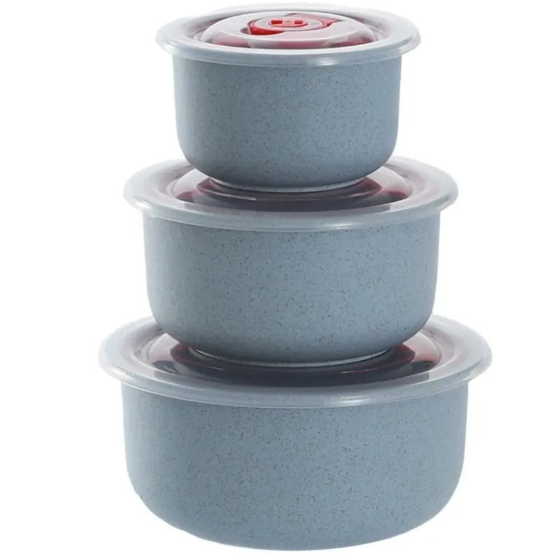 3pcs Lightweight Wheat Straw Bowl For Food Storage Cereal Desserts, Reusable Cutlery, Can Be Used As Fruit Snack Container - LaTezza Online Shop