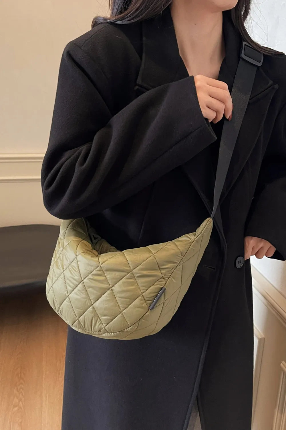 Quilted Adjustable Strap Crossbody Bag - LaTezza Online Shop