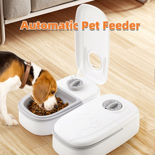 Automatic Pet Feeder Smart Food Dispenser For Cats Dogs Timer Stainless Steel Bowl Auto Dog Cat Pet Feeding Pets Supplies - LaTezza Online Shop