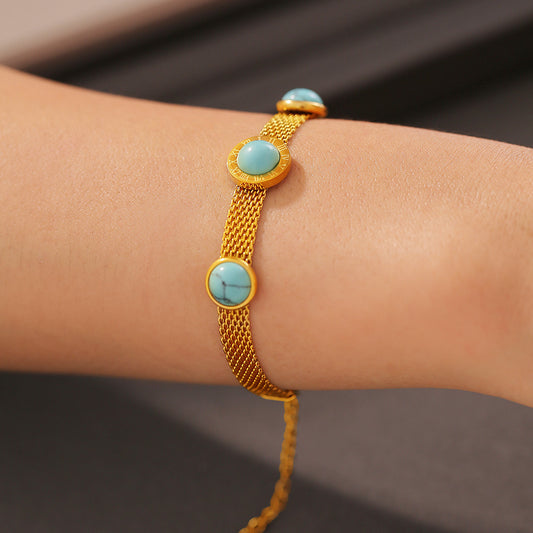 Turquoise Titanium Steel Bracelet - LaTezza Online Shop