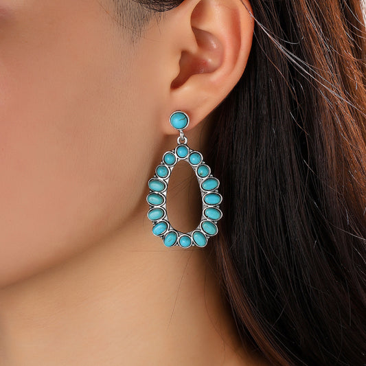 Artificial Turquoise Earrings - LaTezza Online Shop