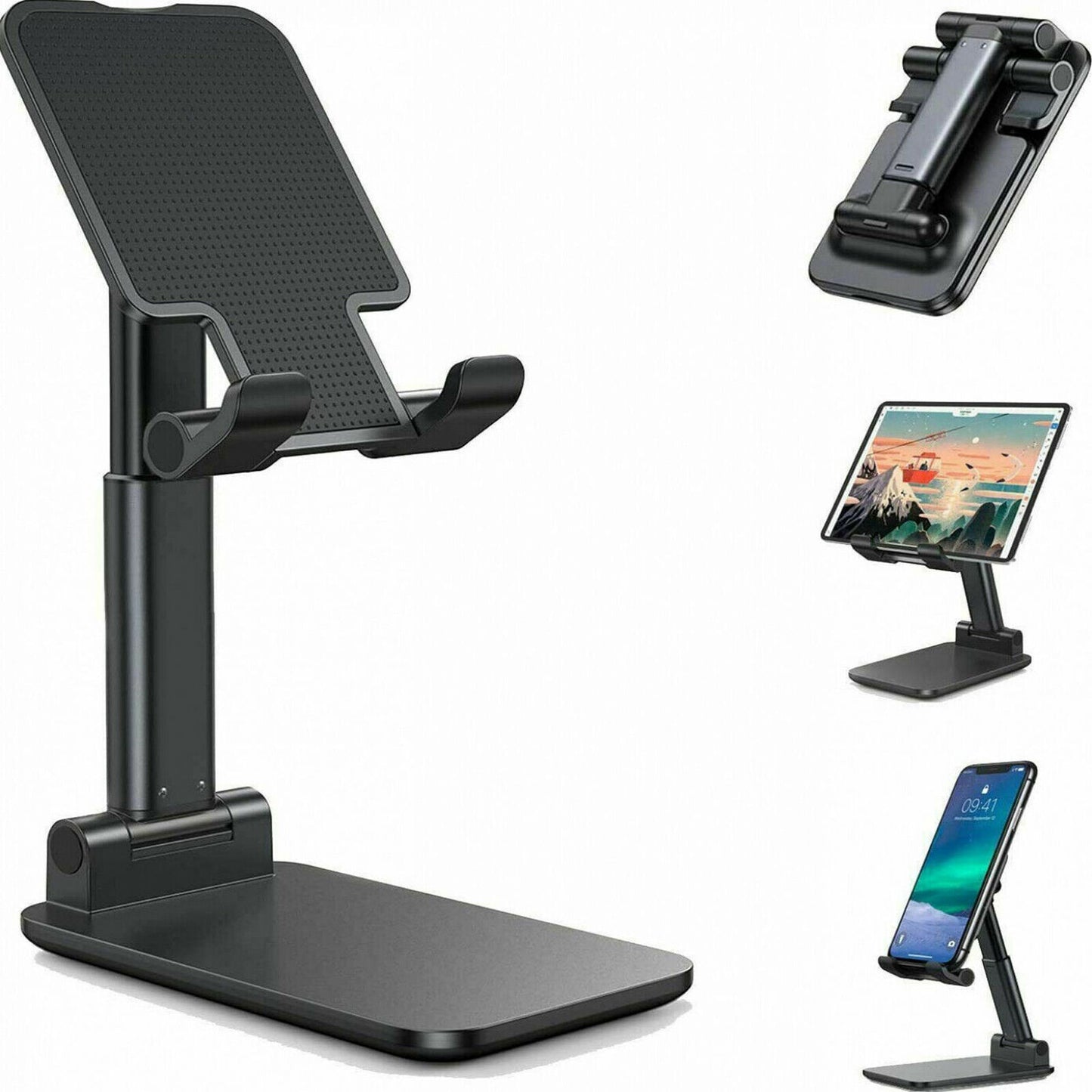 Cell Phone Stand Desktop Holder Tablet Stand Mount Mobile Phone Desktop Tablet Holder Table Cell Foldable Extend Support Desk Mobile Phone Holder Stand - LaTezza Online Shop