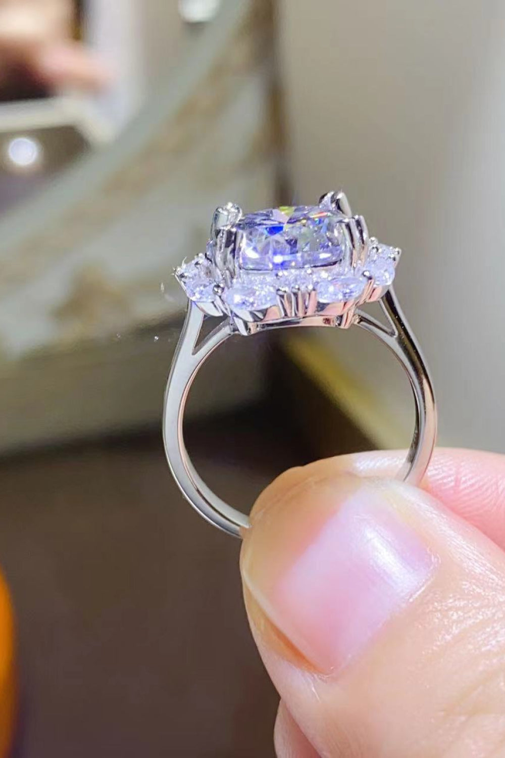 5 Carat Moissanite 925 Sterling Silver Ring - LaTezza Online Shop