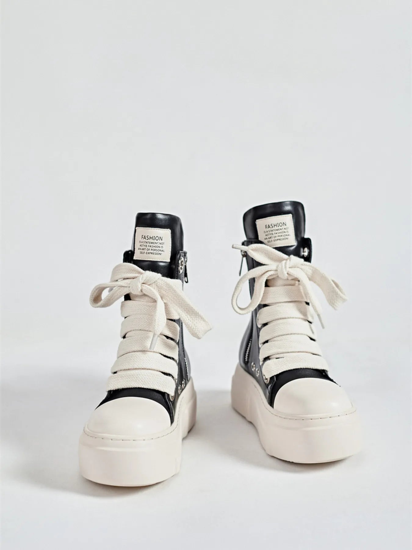 Platform Lace Up Contrast Sneakers - LaTezza Online Shop