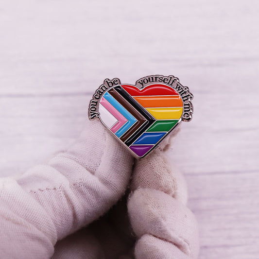 Beside Me, You Can Be Your Own Brooch Backpack Clothes Hat Pin Gay Cross Gender Badge - LaTezza Online Shop