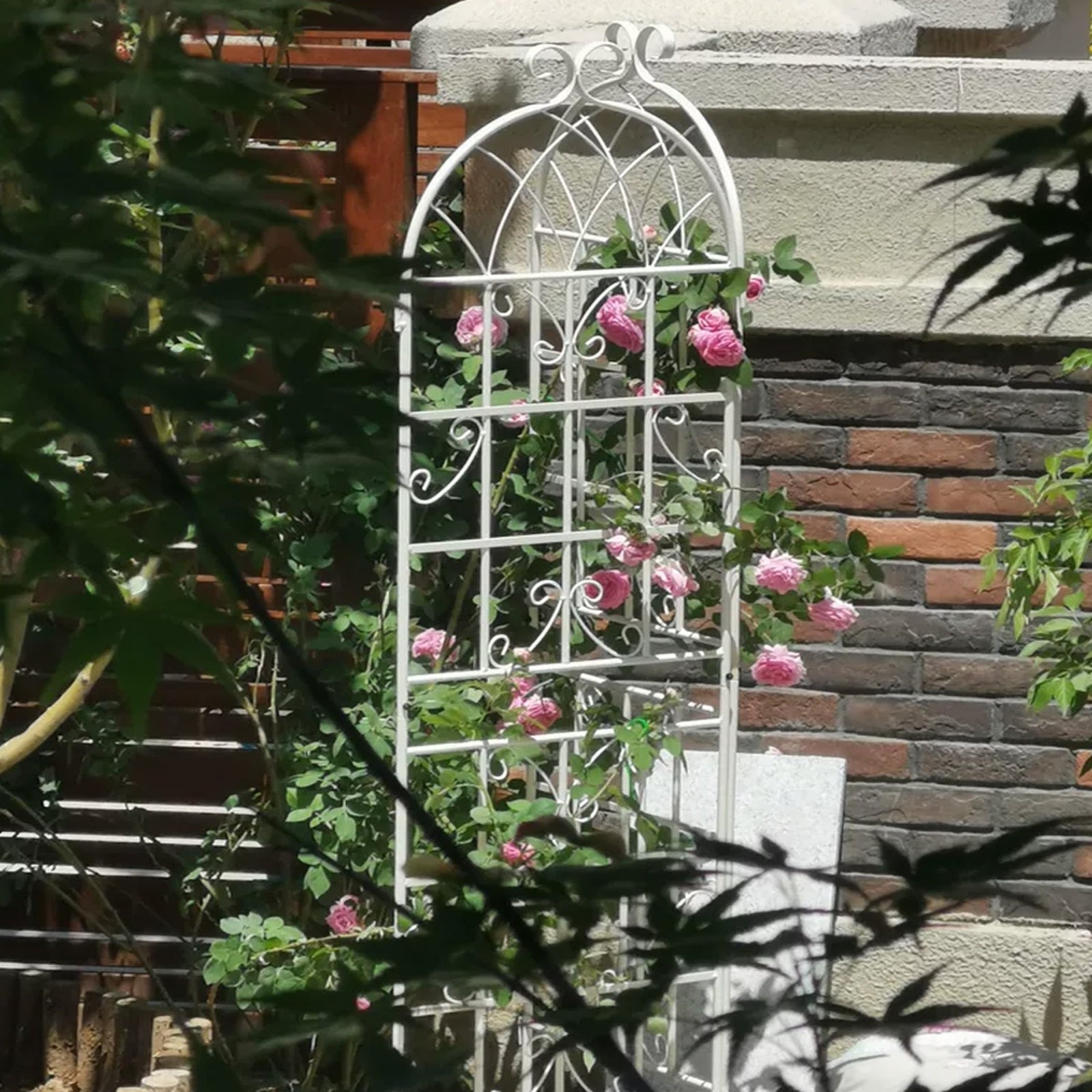 4 Pack Metal Garden Trellis 7  X19.7 Rustproof For Climbing Plants Support - LaTezza Online Shop