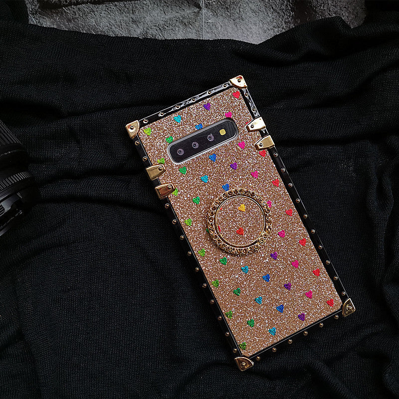 Love Glitter Square Silicone Holder Phone Case - LaTezza Online Shop