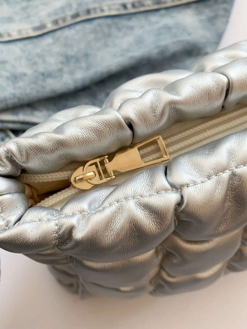 Quilted Plaid Clutch with Zipper - LaTezza Online Shop