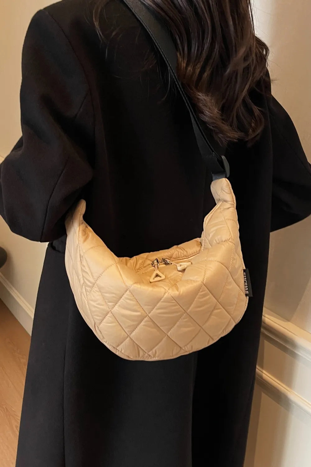 Quilted Adjustable Strap Crossbody Bag - LaTezza Online Shop