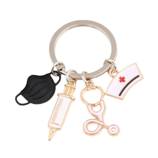 Mask Syringe Stethoscope Nurse Keychain - LaTezza Online Shop