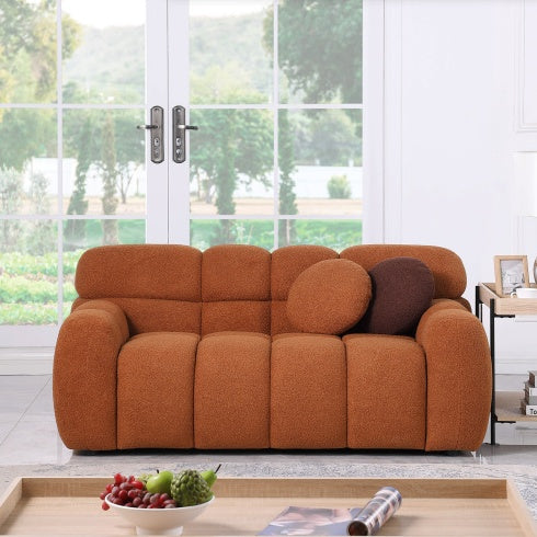 Marshmallow Sofa,boucle Sofa ,2 Seater, LIGHT BROWN - LaTezza Online Shop