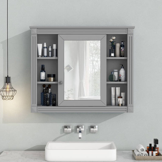 Wall Mounted Bathroom Storage Cabinet Bathroom Wall Cabinet With Mirror - LaTezza Online Shop
