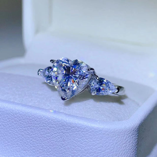 3 Carat Moissanite 925 Sterling Silver Ring - LaTezza Online Shop