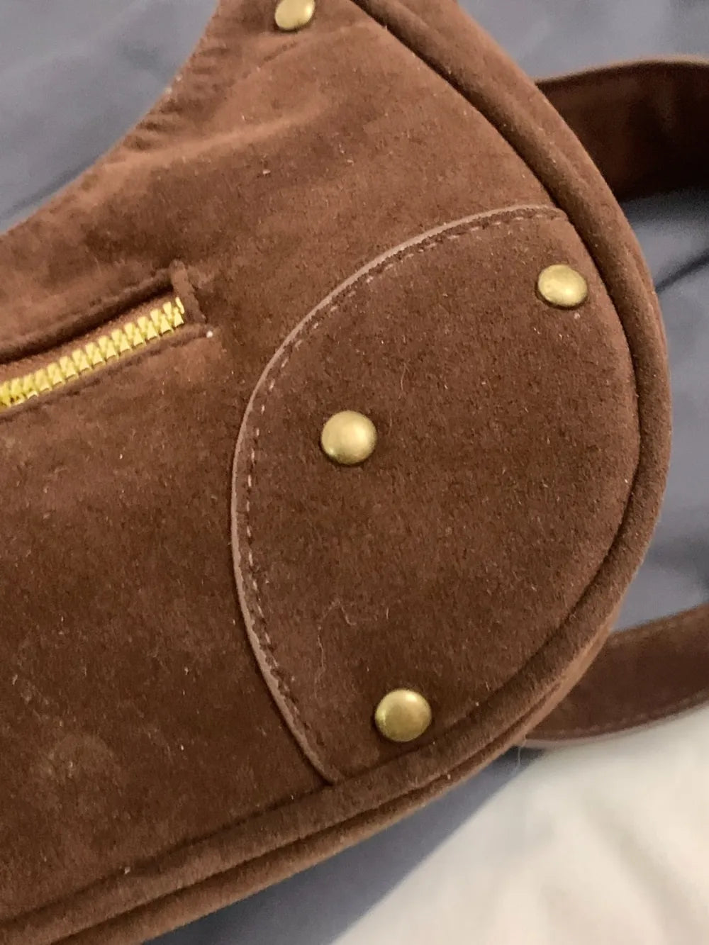Small Suede Adjustable Strap Shoulder Bag - LaTezza Online Shop