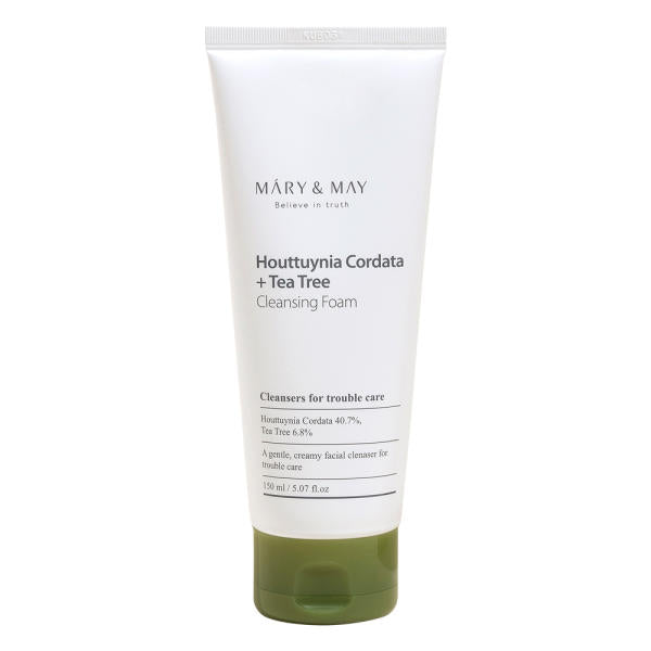 [MARY & MAY] Houttuynia Cordata + Tea Tree Cleansing Foam 150ml - LaTezza Online Shop