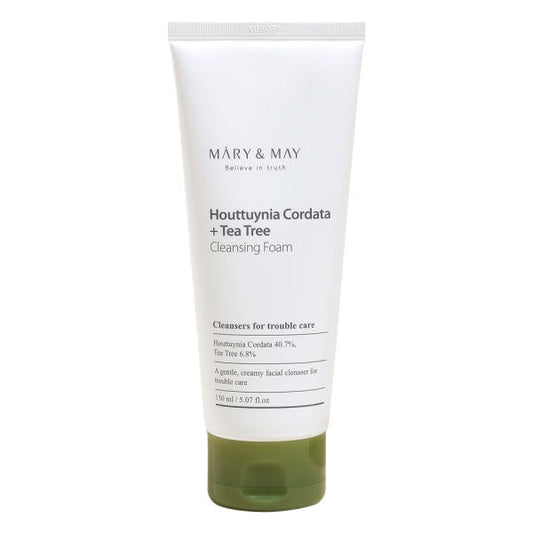 [MARY & MAY] Houttuynia Cordata + Tea Tree Cleansing Foam 150ml - LaTezza Online Shop