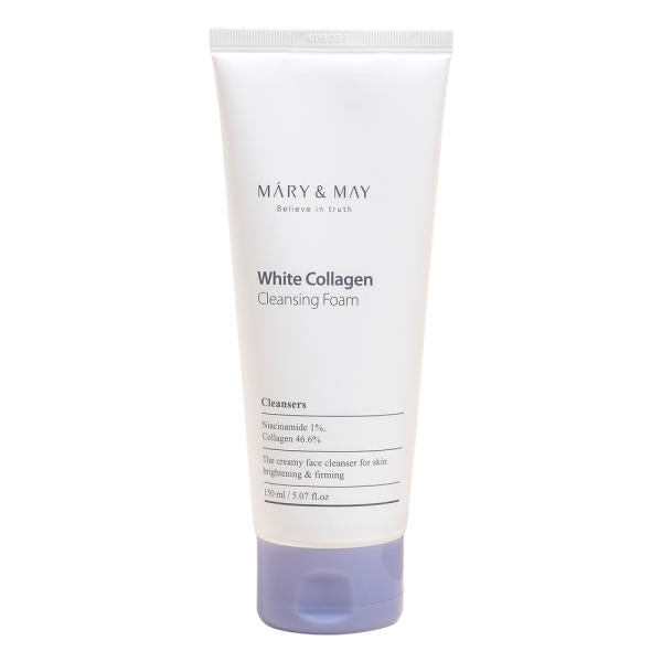 [MARY & MAY] White Collagen Cleansing Foam 150ml - LaTezza Online Shop