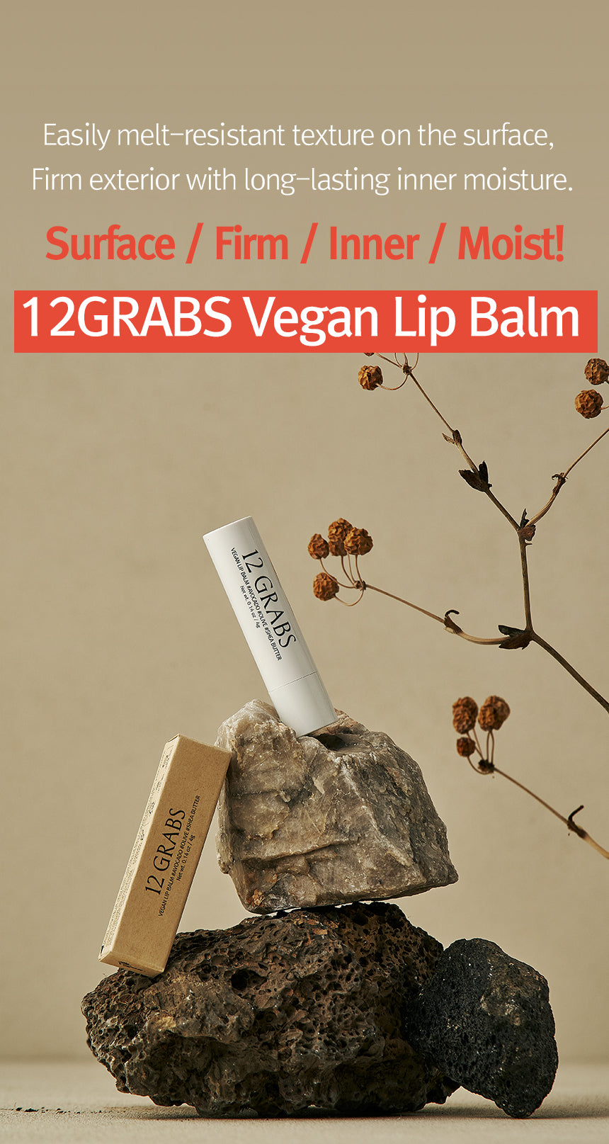 12GRABS Vegan Lip Balm 4g - LaTezza Online Shop
