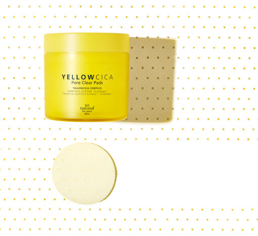 [so natural] Yellow Cica Pore Clear Pad 70ea 140ml - LaTezza Online Shop