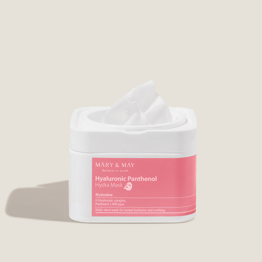 [MARY & MAY] Hyaluronic Panthenol Hydra Mask 400g (30ea) - LaTezza Online Shop
