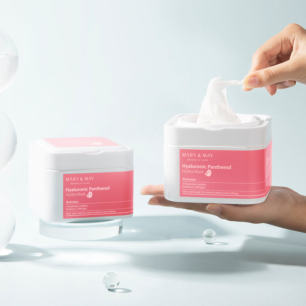 [MARY & MAY] Hyaluronic Panthenol Hydra Mask 400g (30ea) - LaTezza Online Shop