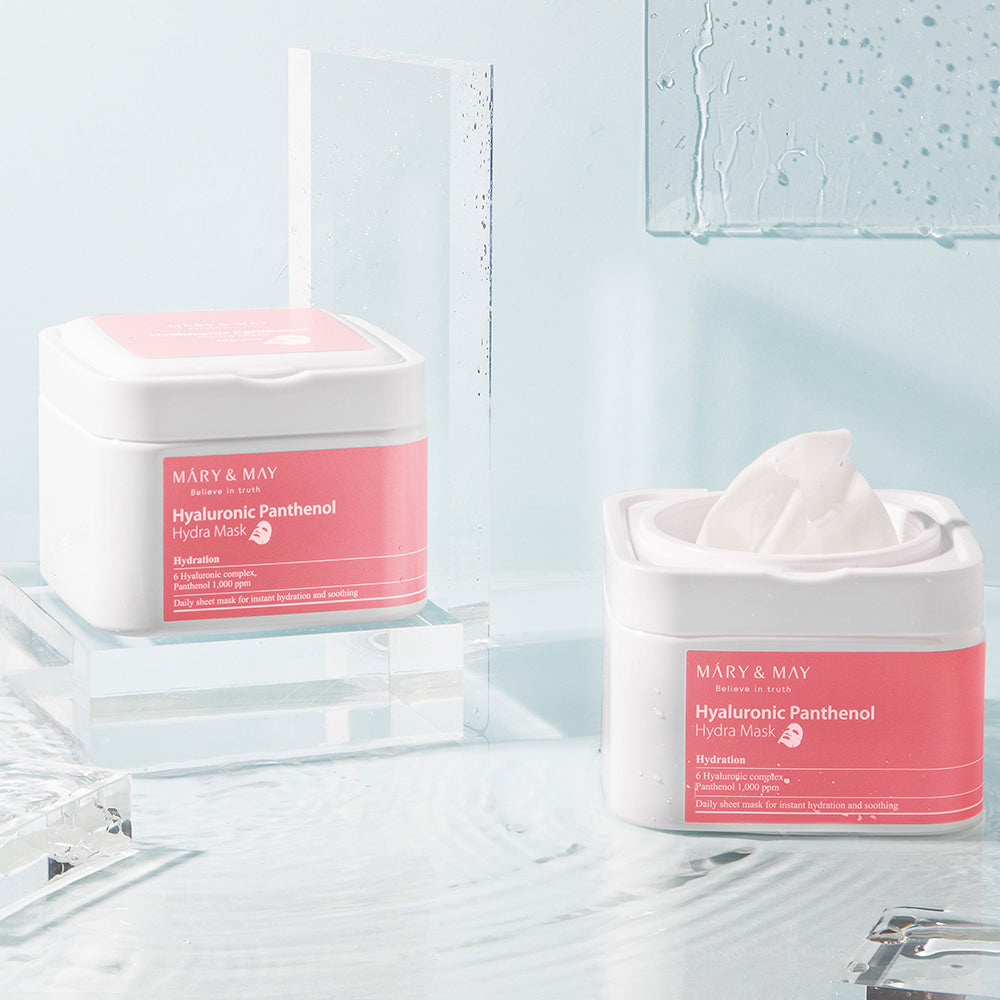 [MARY & MAY] Hyaluronic Panthenol Hydra Mask 400g (30ea) - LaTezza Online Shop