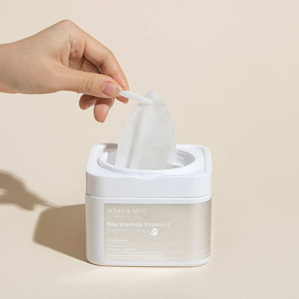 [MARY & MAY] Niacinamide Vitamin C Brightening Mask 400g (30ea) - LaTezza Online Shop