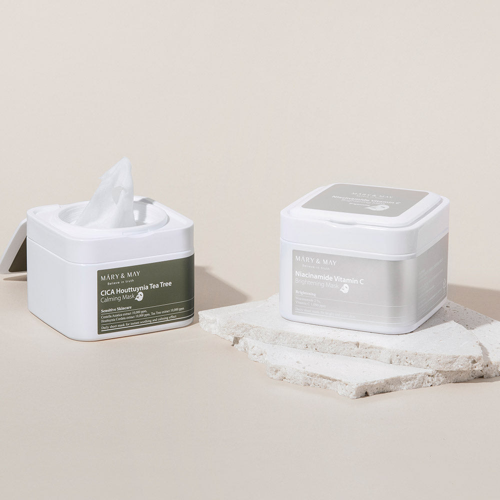 [MARY & MAY] Niacinamide Vitamin C Brightening Mask 400g (30ea) - LaTezza Online Shop