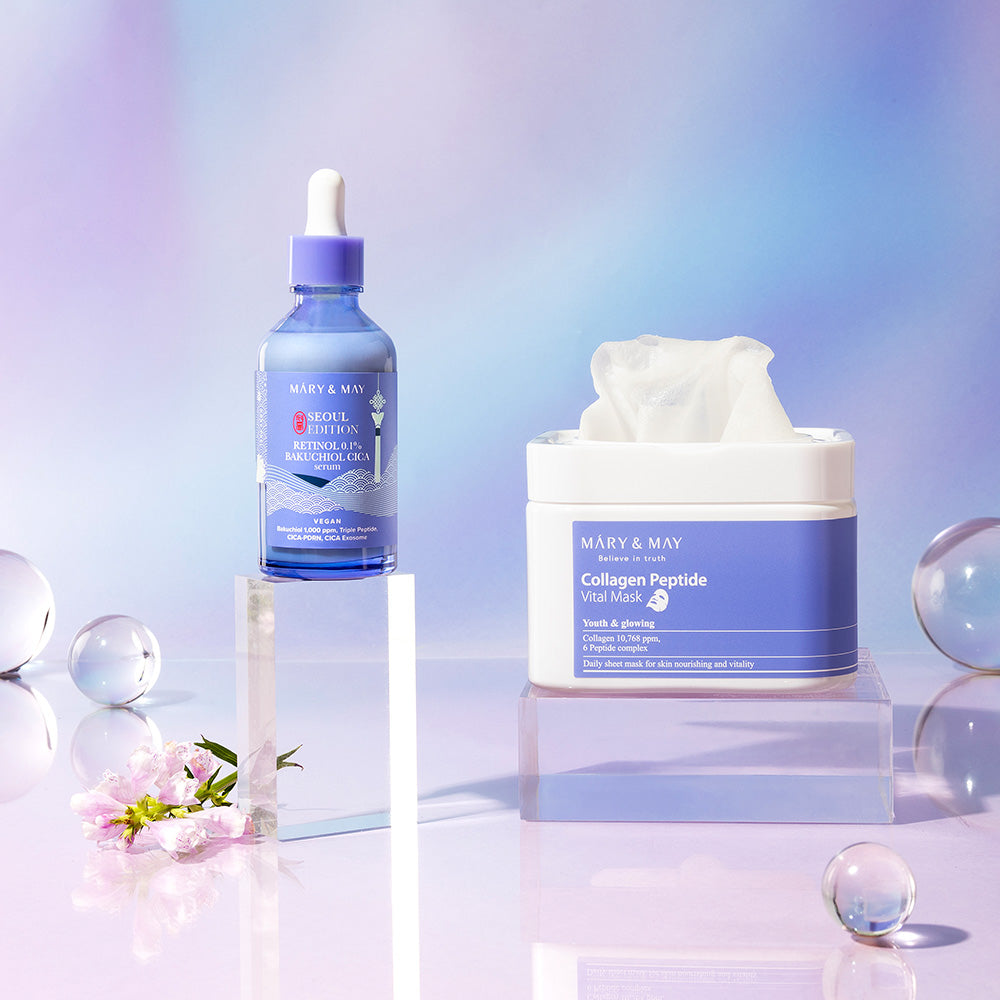 [MARY & MAY] Retinol 0.1% Bakuchiol Cica Serum 80ml - LaTezza Online Shop