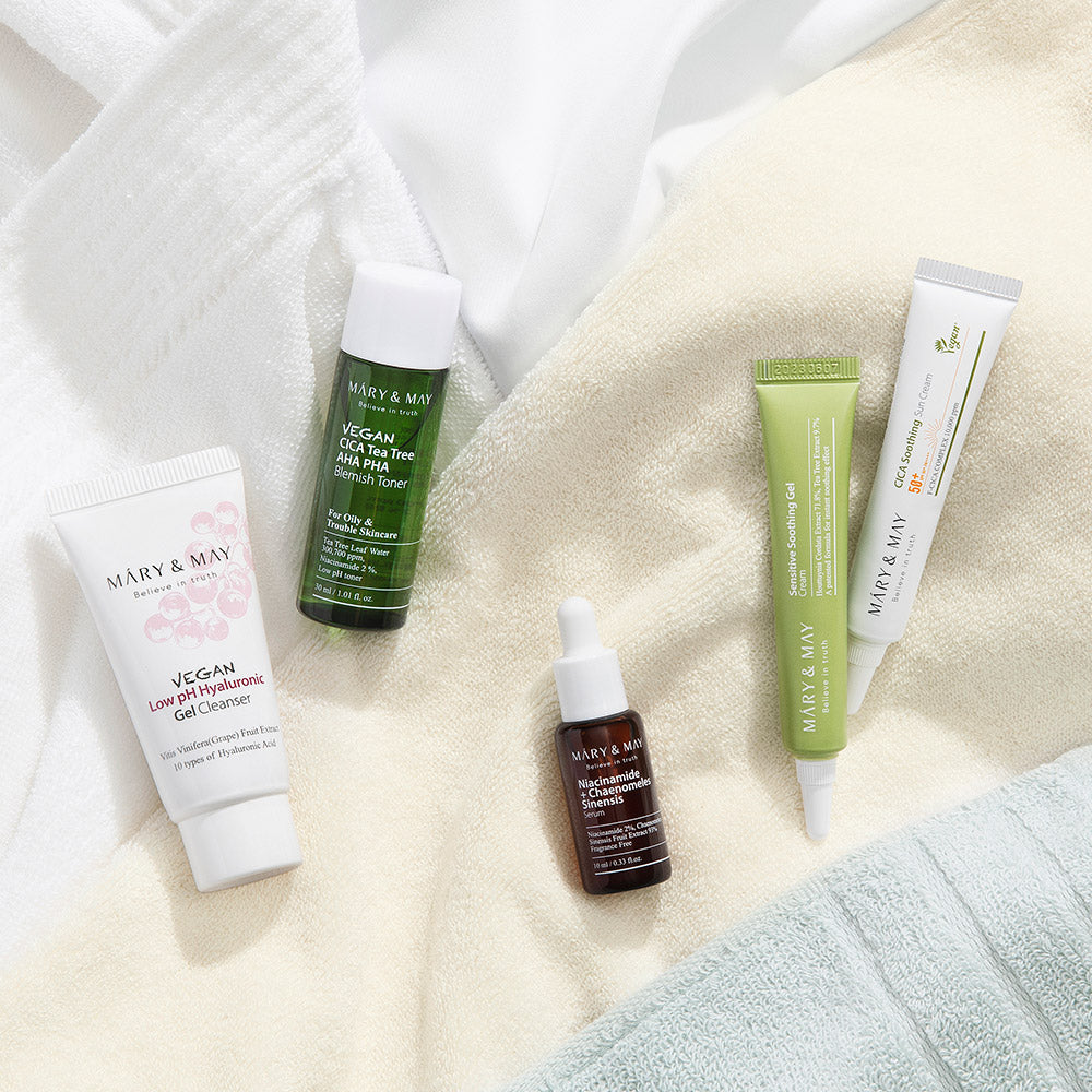 [MARY & MAY] Soothing Trouble Care Travel Kit (5pcs) - LaTezza Online Shop