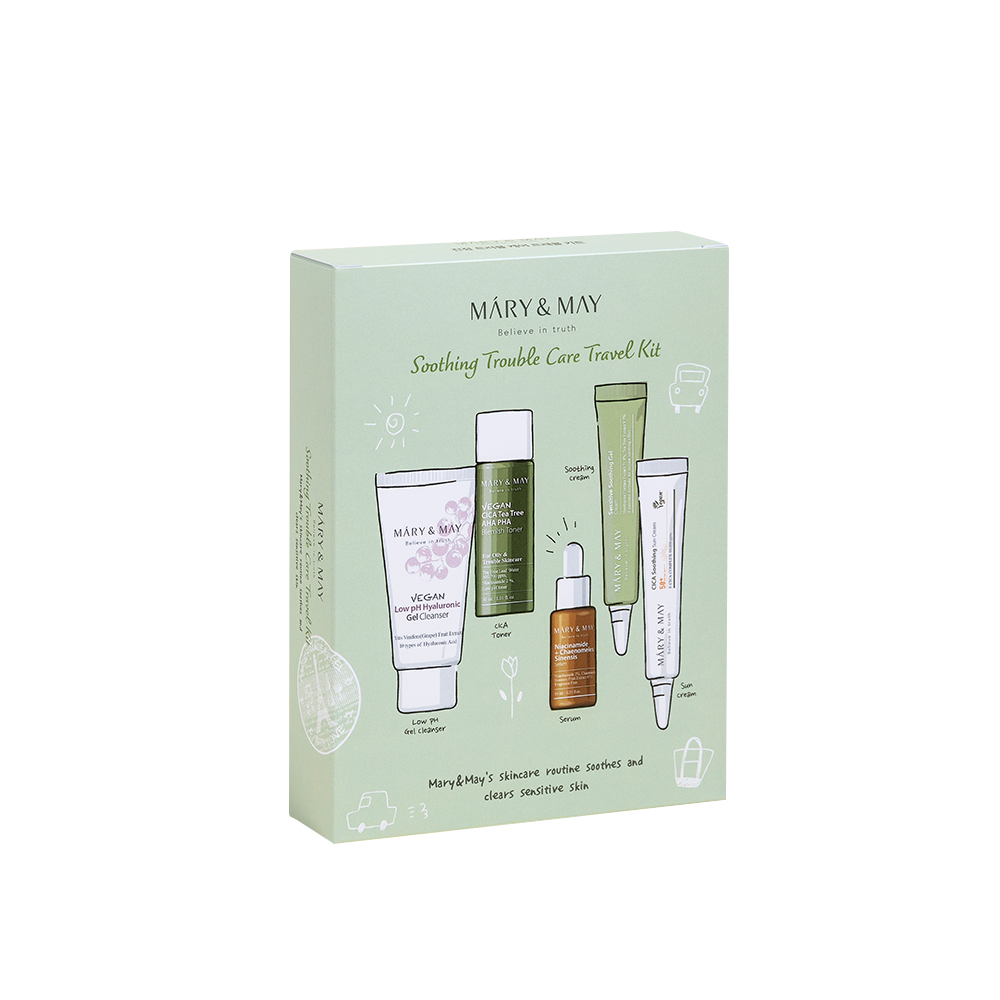 [MARY & MAY] Soothing Trouble Care Travel Kit (5pcs) - LaTezza Online Shop