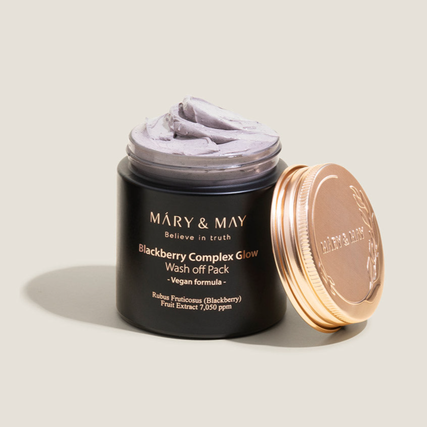 [MARY & MAY] Vegan Blackberry Complex Glow Wash off Pack 125g - LaTezza Online Shop