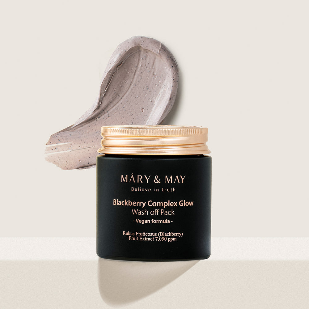 [MARY & MAY] Vegan Blackberry Complex Glow Wash off Pack 125g - LaTezza Online Shop