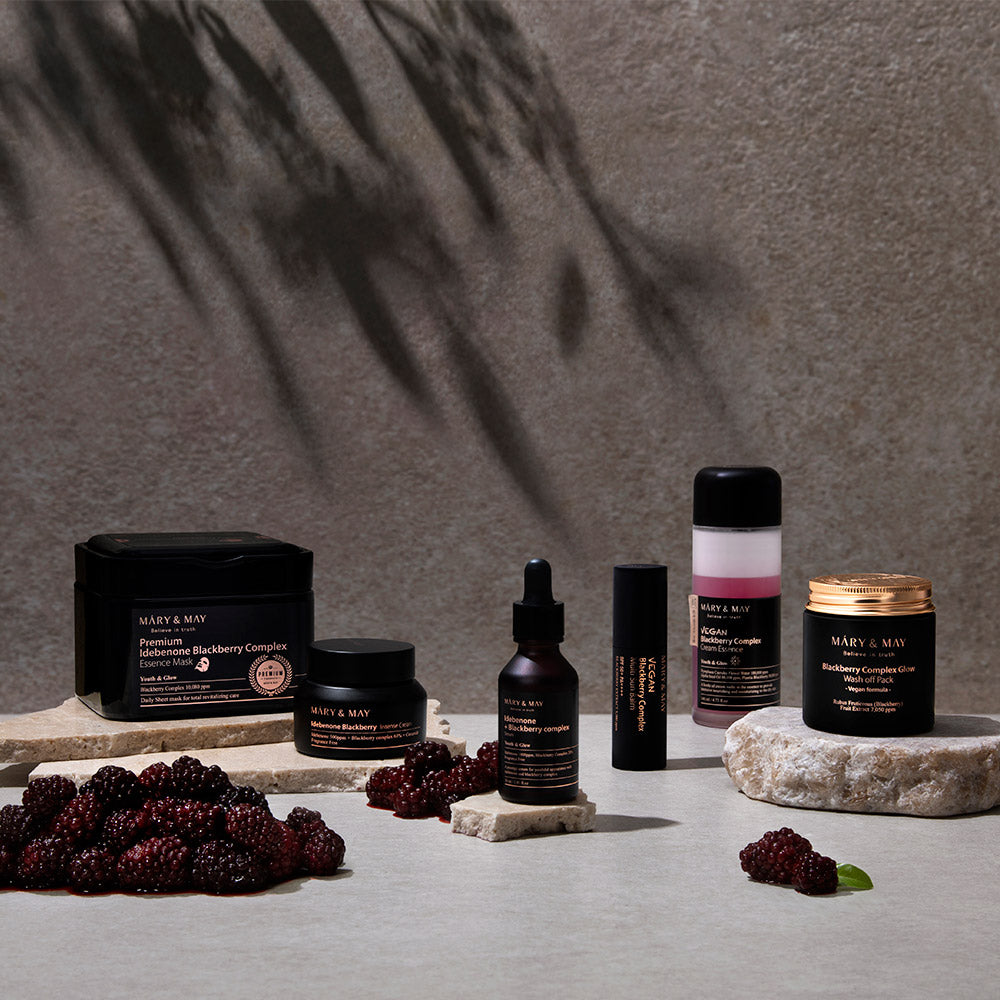 [MARY & MAY] Vegan Blackberry Complex Glow Wash off Pack 125g - LaTezza Online Shop