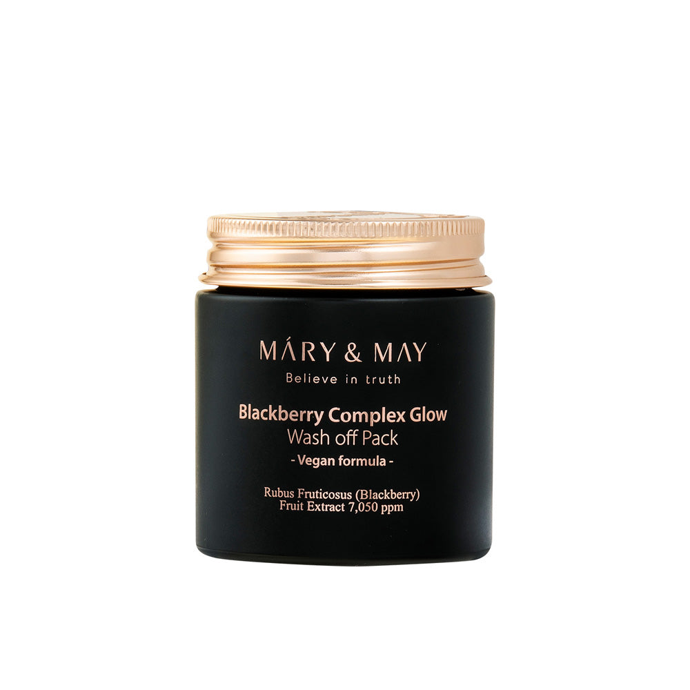 [MARY & MAY] Vegan Blackberry Complex Glow Wash off Pack 125g - LaTezza Online Shop