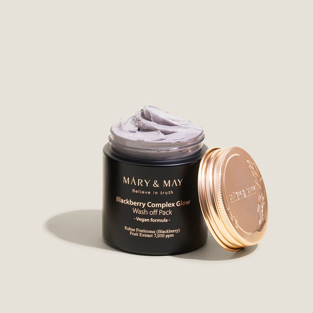 [MARY & MAY] Vegan Blackberry Complex Glow Wash off Pack 125g - LaTezza Online Shop