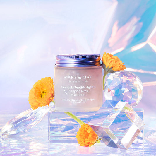 [MARY & MAY] Vegan Calendula Peptide Ageless Sleeping Mask 110g 